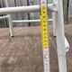 Vintage industrial stackable stool in wood and metal