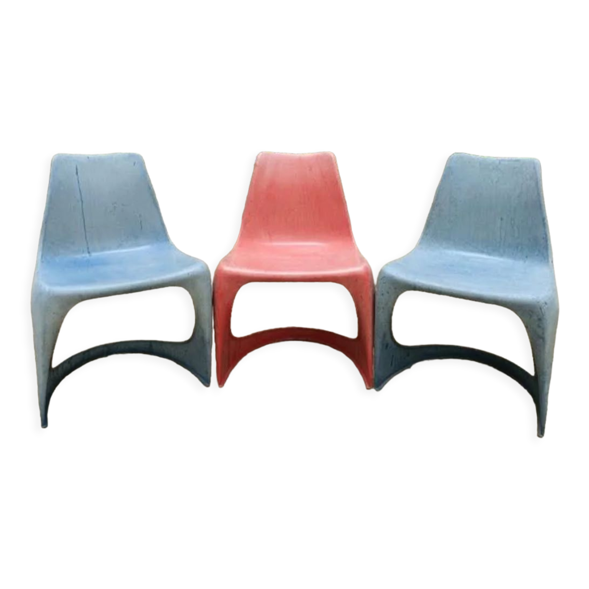 3 vintage chairs designer Steen OstergaardManufacturer Cado 60s
