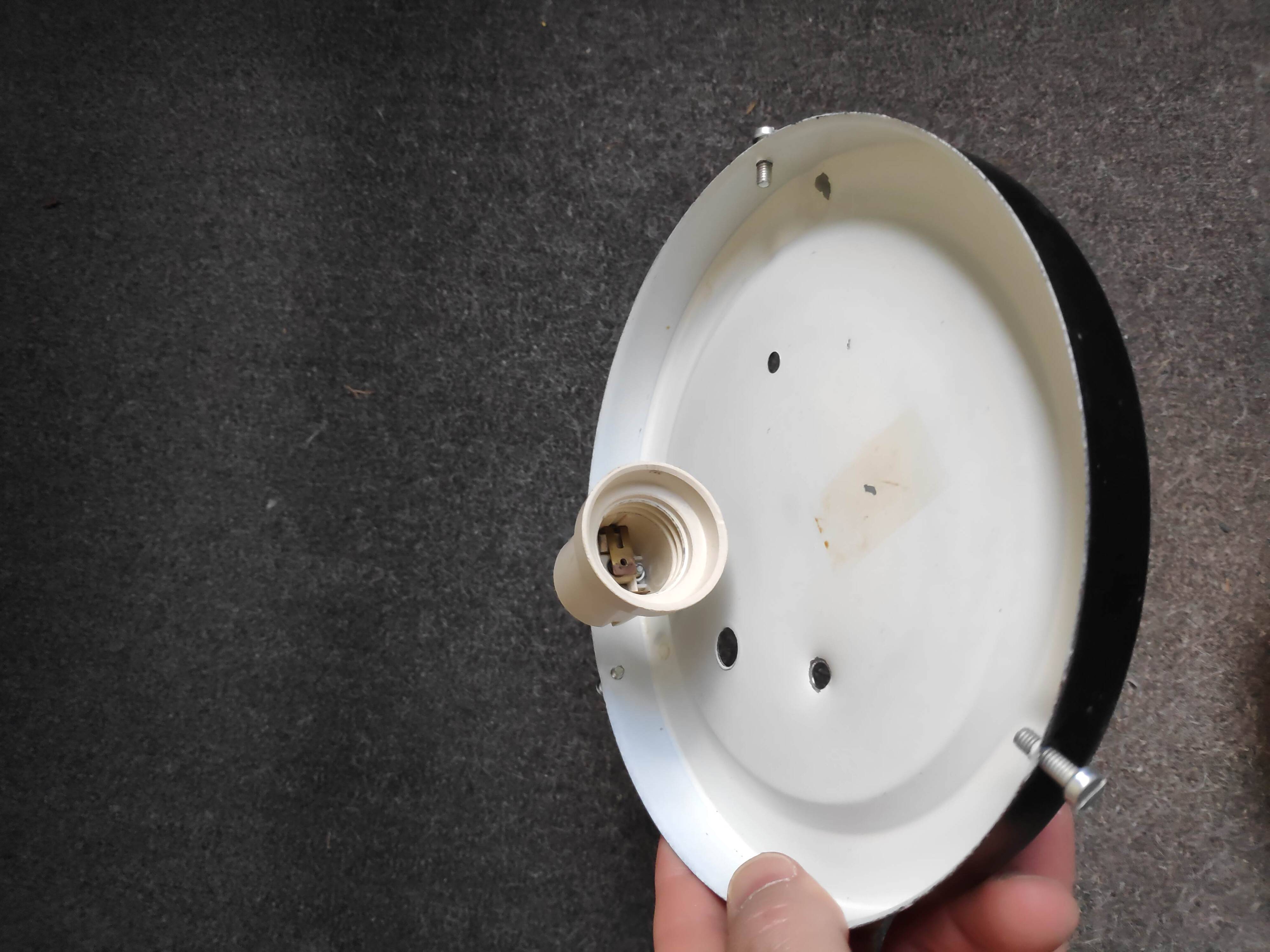 Vintage amber ceiling light in scale style