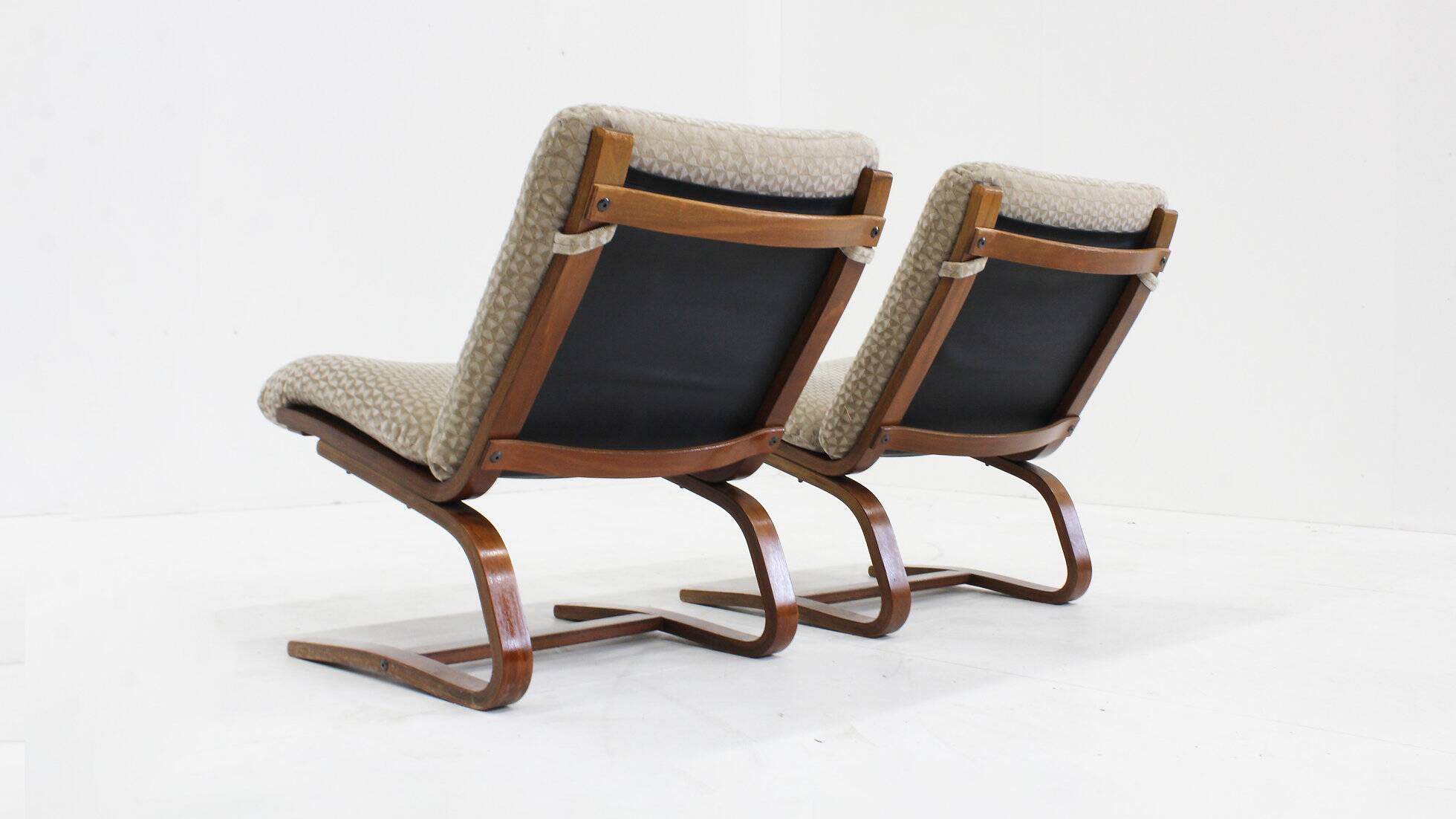 Ensemble de 2 fauteuils vintage style années 60