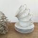 Tasses à thé en porcelaine blanche