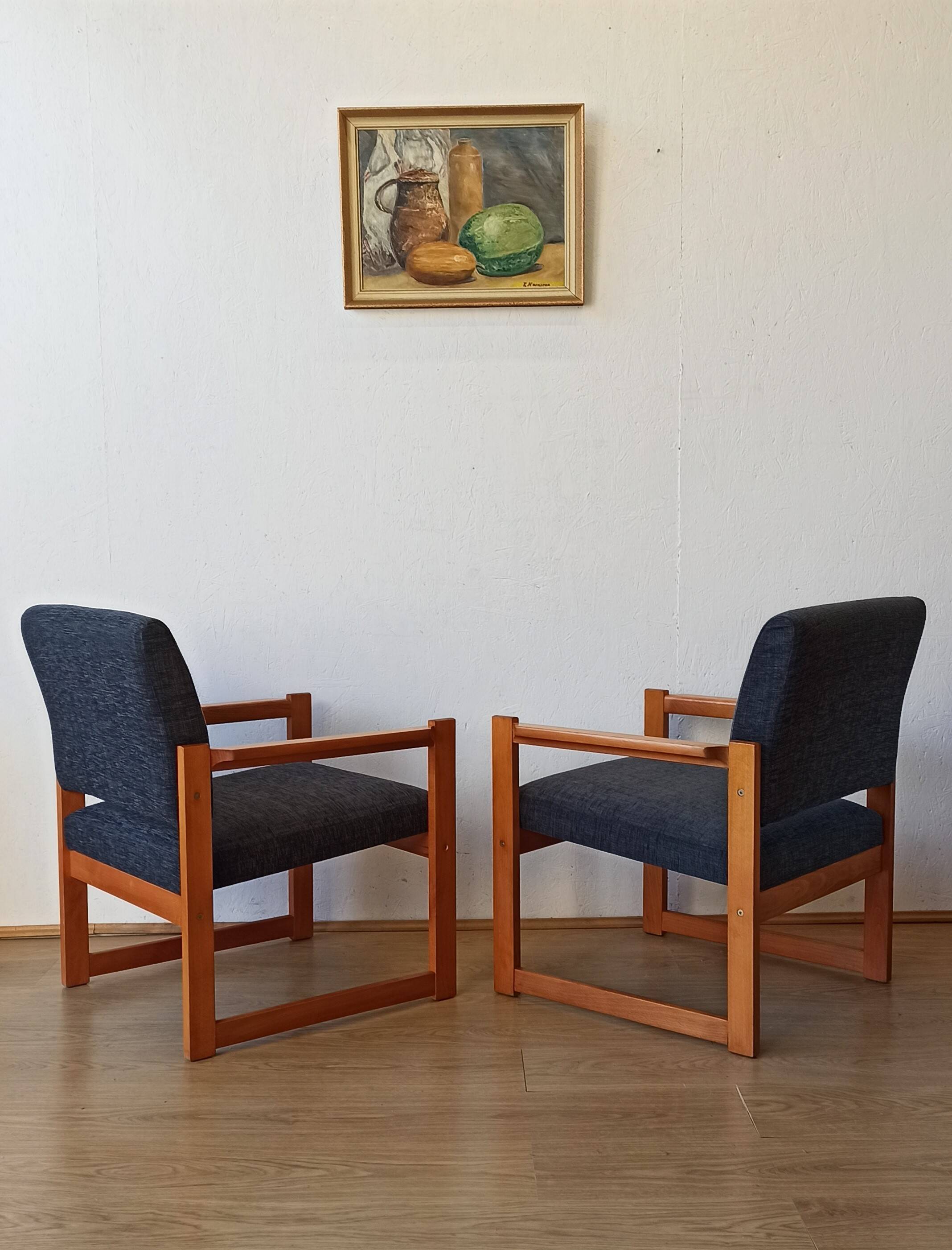 Fauteuils vintage 1970. Ensemble de 2.