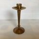 Asymmetrical brass candle holder