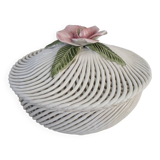 Braided porcelain candy box