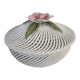 Bonbonnière en porcelaine tressée