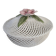 Bonbonnière en porcelaine tressée