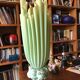 Green resin lamp signed Georgia Jacob circa 1970