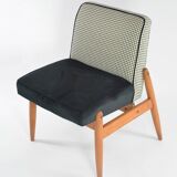 Black and white armchair without armrests
