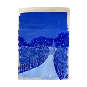 Gouache Sainte-Marine - bleu