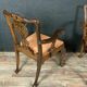 Pair of George II armchairs in 19th century mahogany era