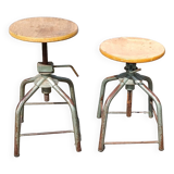 Pair of Flambo industrial stools