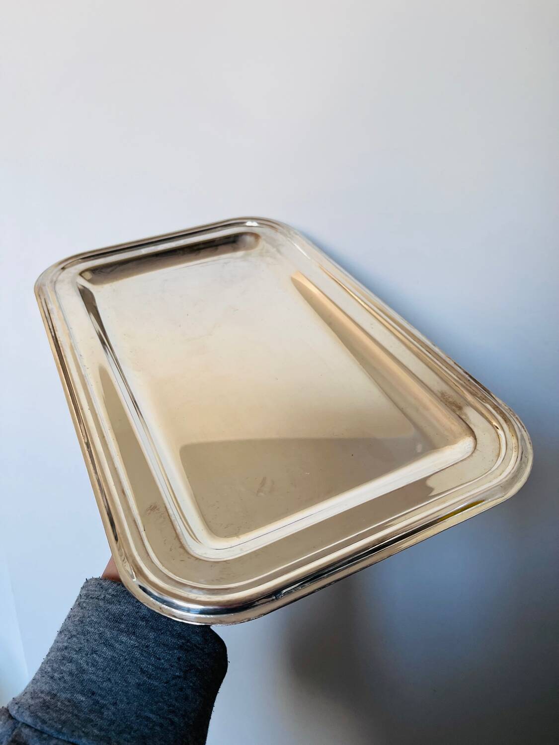 Vintage silver-plated tray