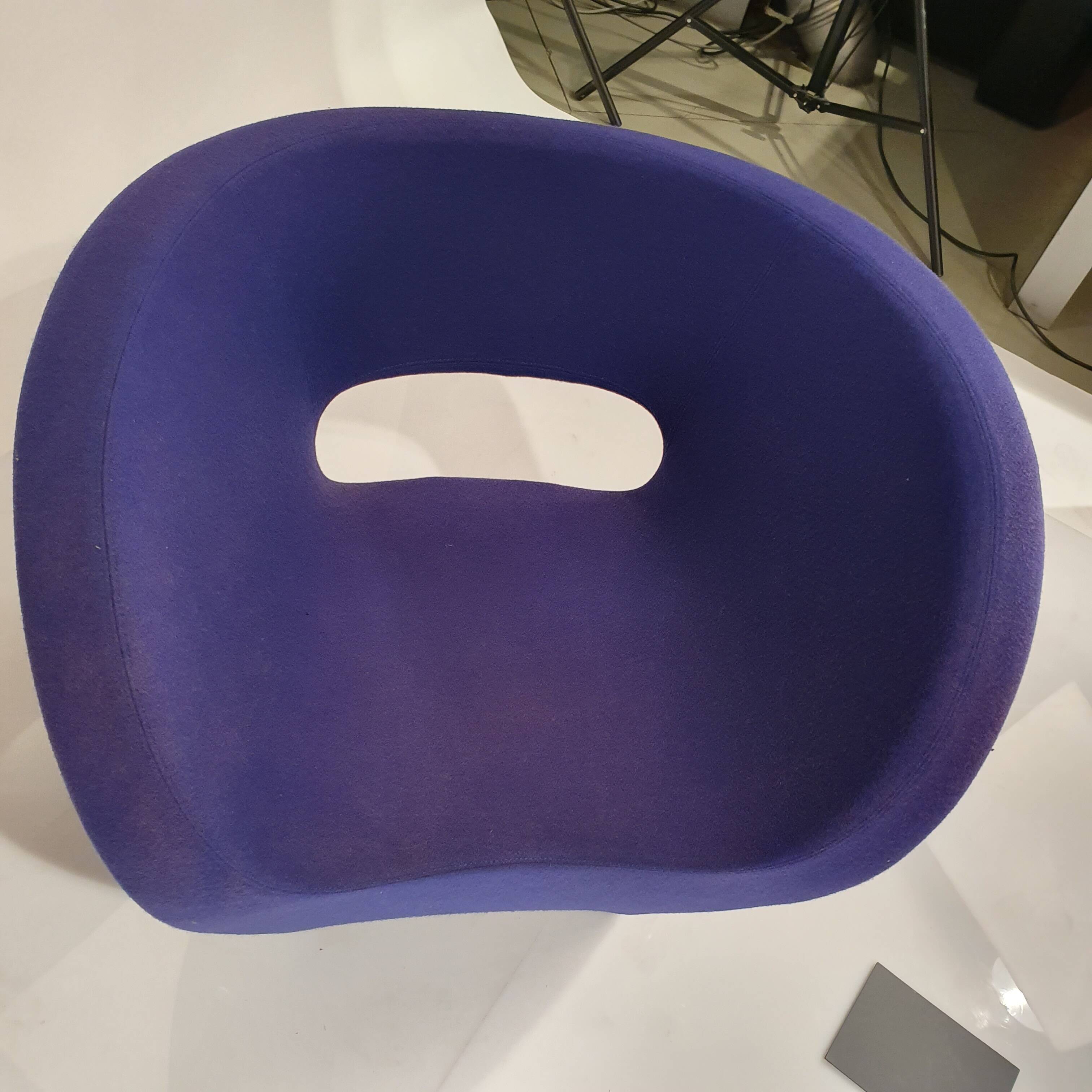Blue Little Albert lounge chair by Ron Arad for Moroso