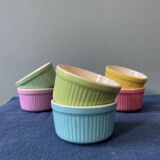 Series of 6 vintage ramekins Digoin France