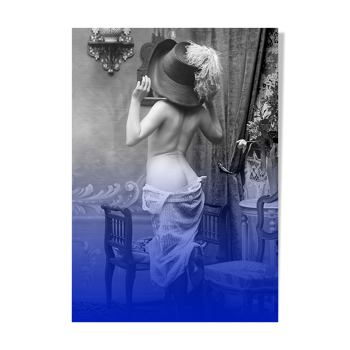 Photographie vintage femme cabaret 1900 - 70 x 100 cm