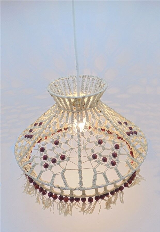 Suspension en macramé