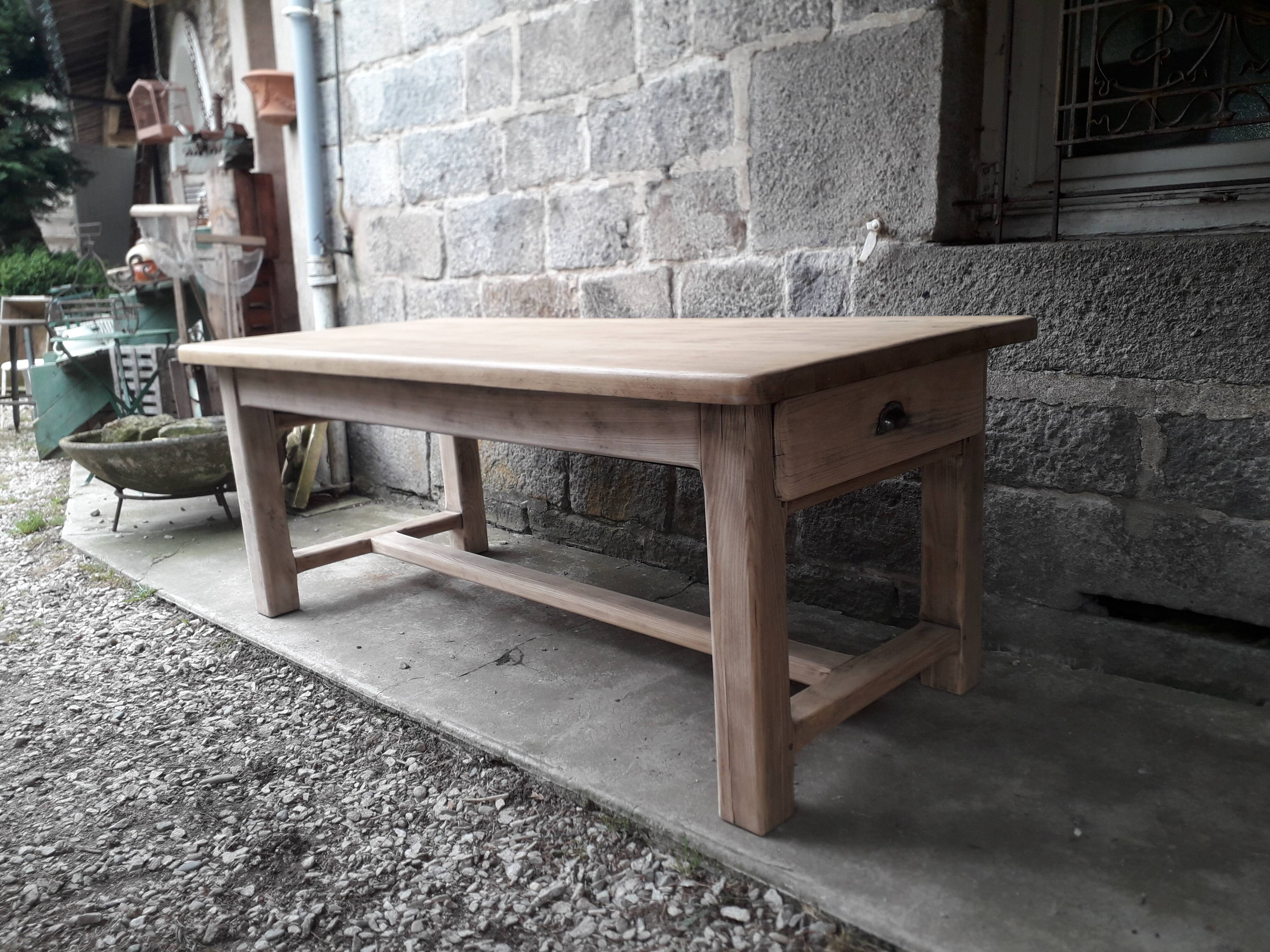 Solid oak farmhouse table, 200 cm