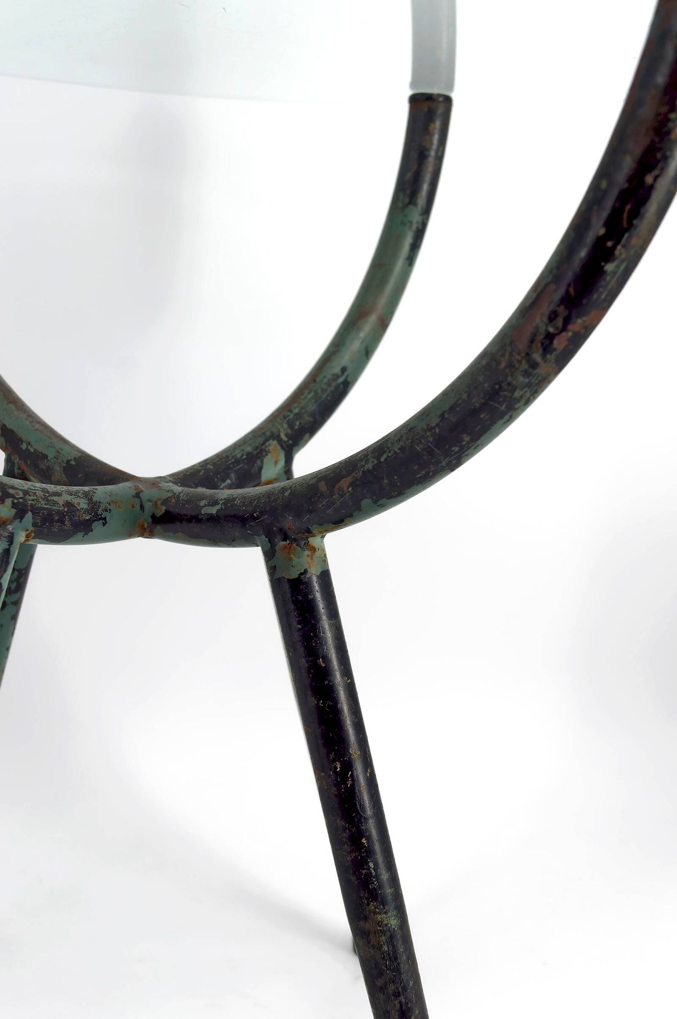 Patinated metal gueridon – Italy, 1960s