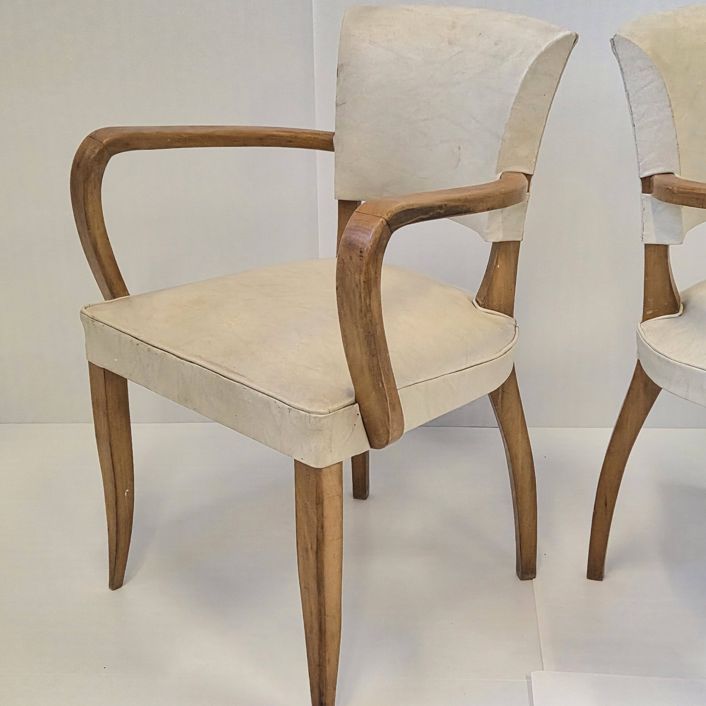 Pair of vintage 1950s bridge chairs