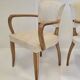 Paire de fauteuils bridge 1950 vintage