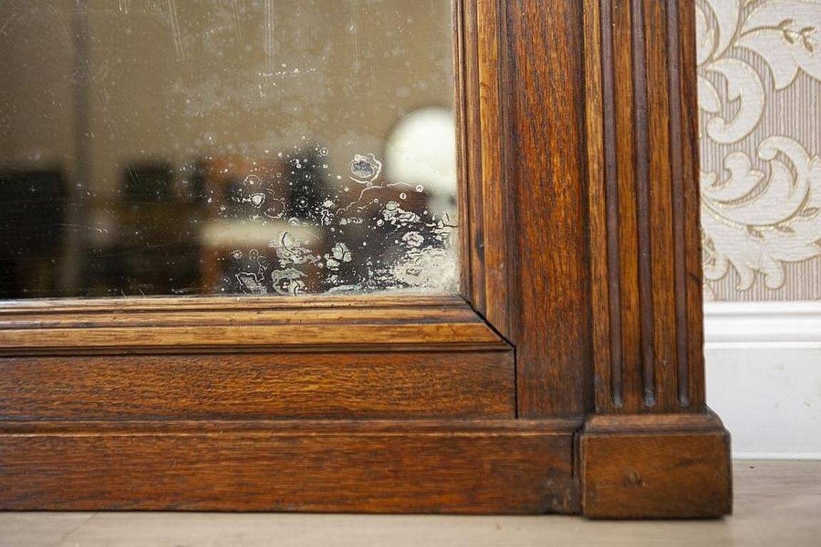 Renaissance Revival Mirror in Brown Oak Frame, 1950s