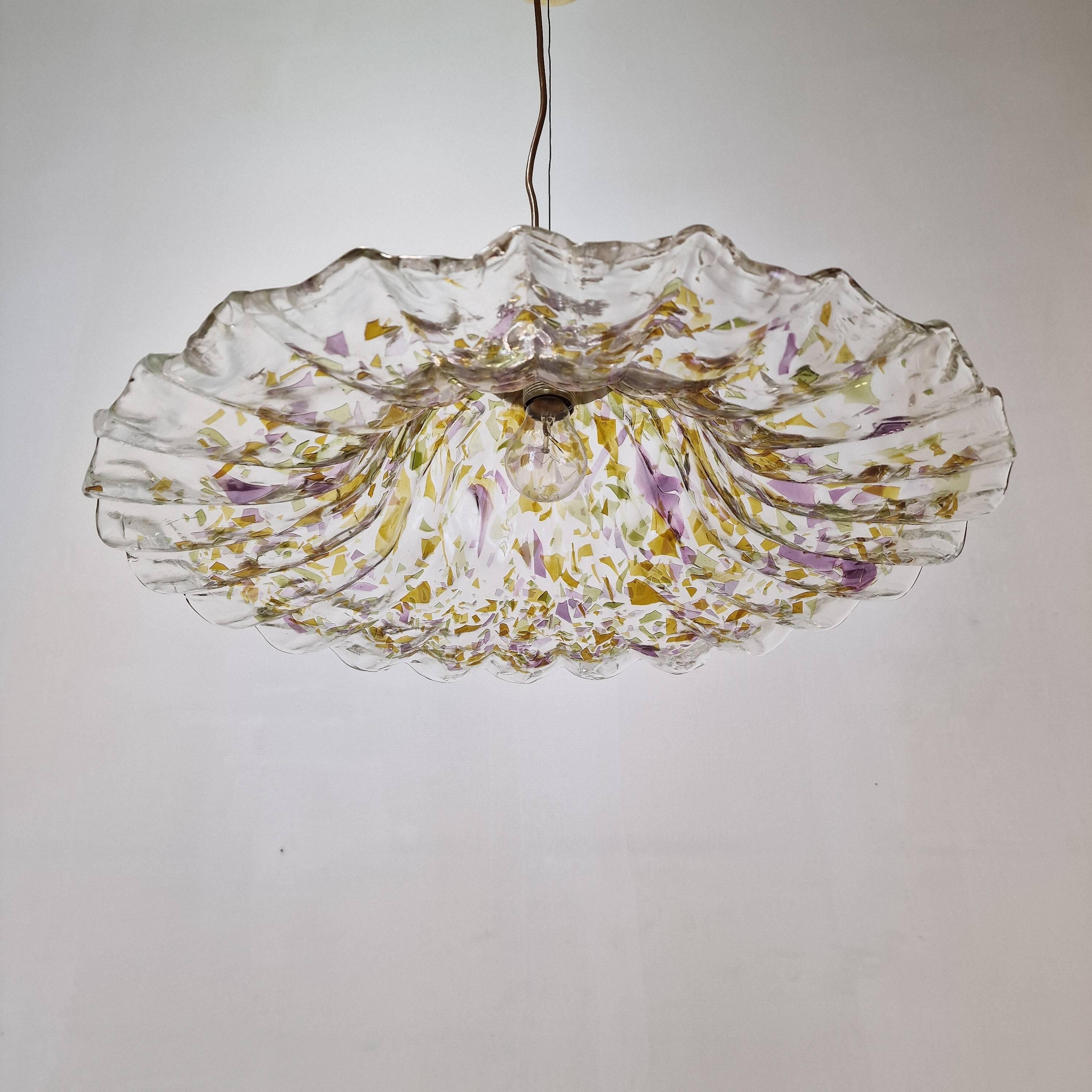 Murano Glass Pendant Lamp by "La Murrina", Italy 1980s