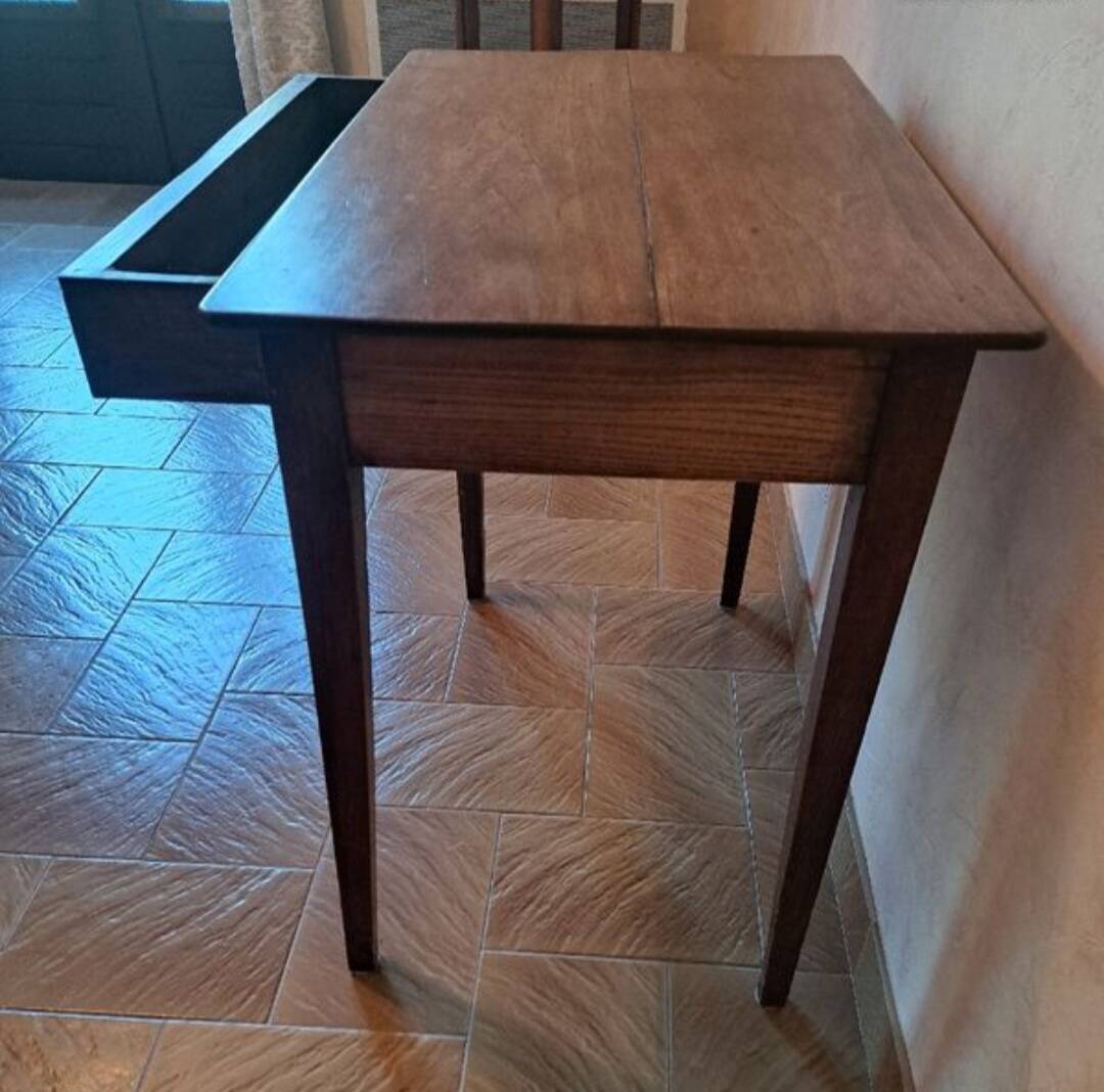 Small antique walnut table