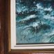 Painting Under snowy wood mountain landscape by Victor DUMAY (1901-1981)