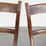 Set of 12 antique English Oxford dining/kitchen chairs