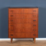 Teak 1960s Danish Mid Century Chest Of Drawers