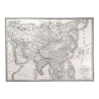 Old Map of Asia - 1842