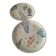 Duo de grandes assiettes en céramique – décor poissons “tête à queue”