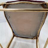 Pair of chiavarine chairs, brass