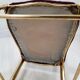 Pair of chiavarine chairs, brass