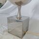 Pied de lampe Philippe Barbier, inox, 1970