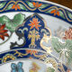 Vintage decorative porcelain plate, Japan