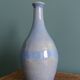 Vase bouteille signé en grès émaillée, céramique artisanale