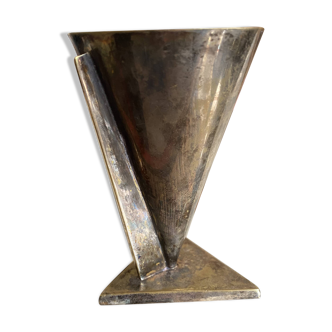 Art Deco Modernist Silver Metal Goblet Cup