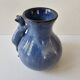 Blue ceramic cat vase signed Jean Louis Scouarnec