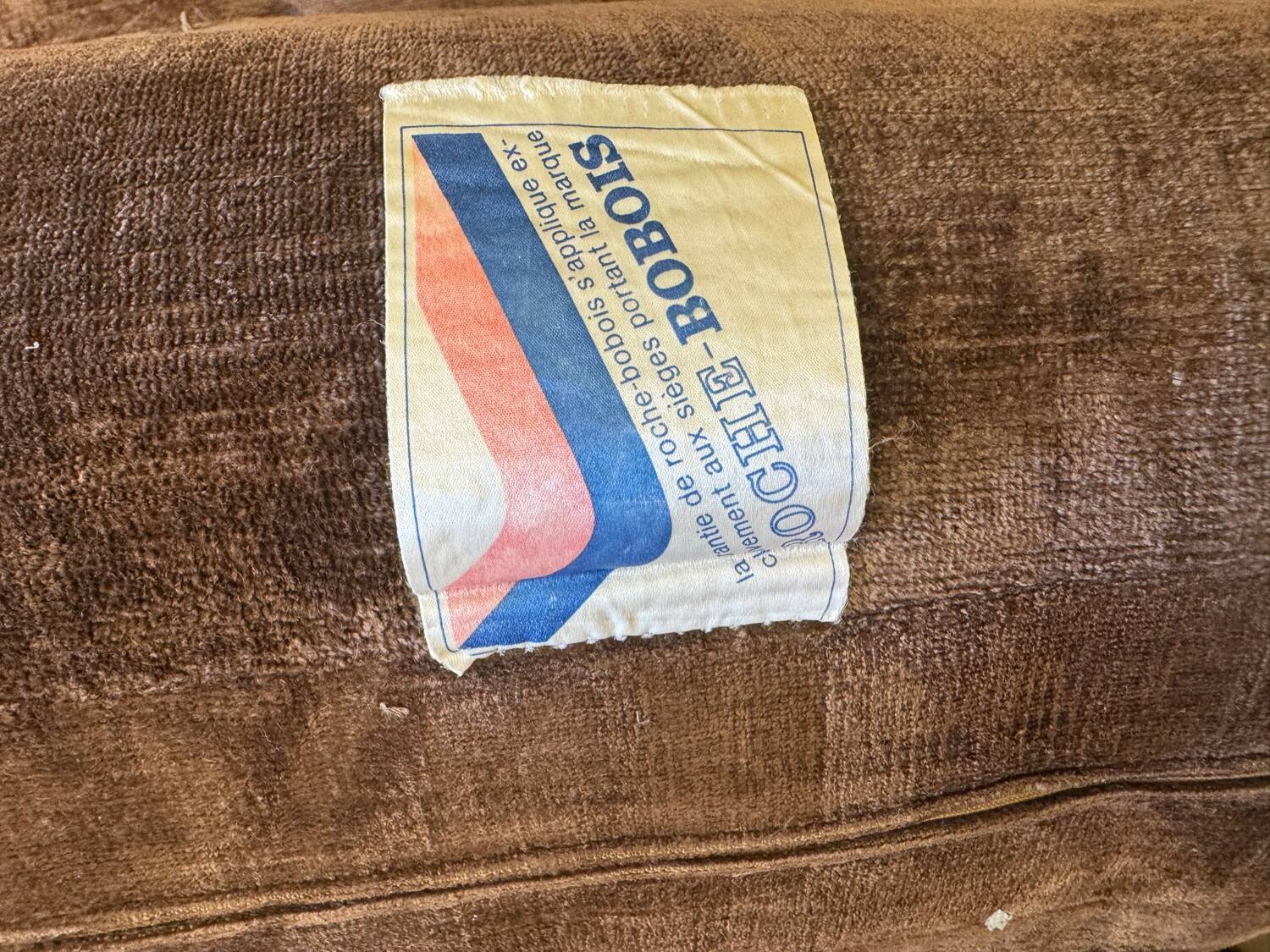 Roche Bobois velvet sofa 70s