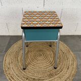 Vintage Formica chest stool