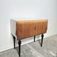 80s Italian Nightstand with Glass top