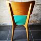 Lot de 4 chaises esprit art déco 1950