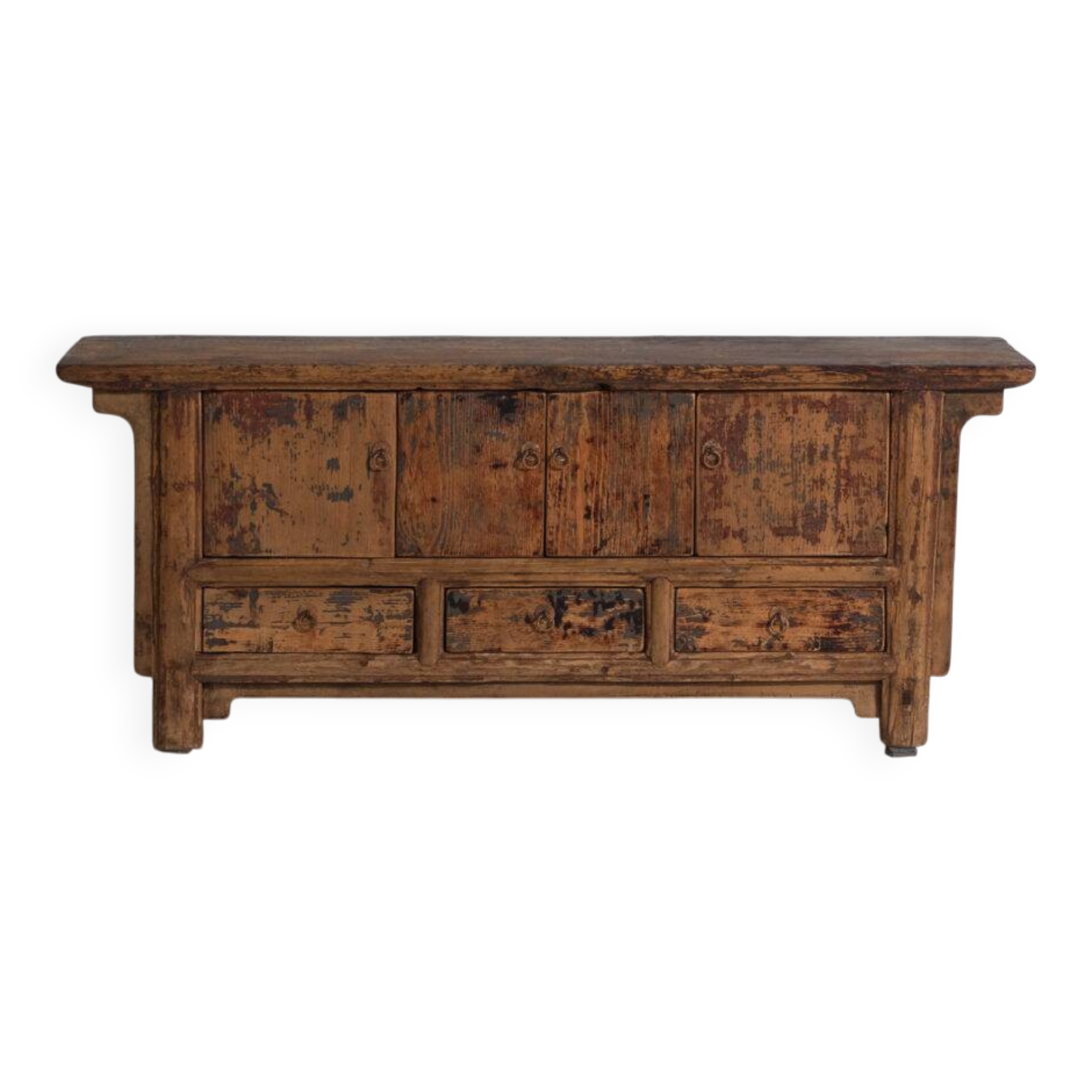 Low buffet in elm with four doors and three drawers – China, circa 1930