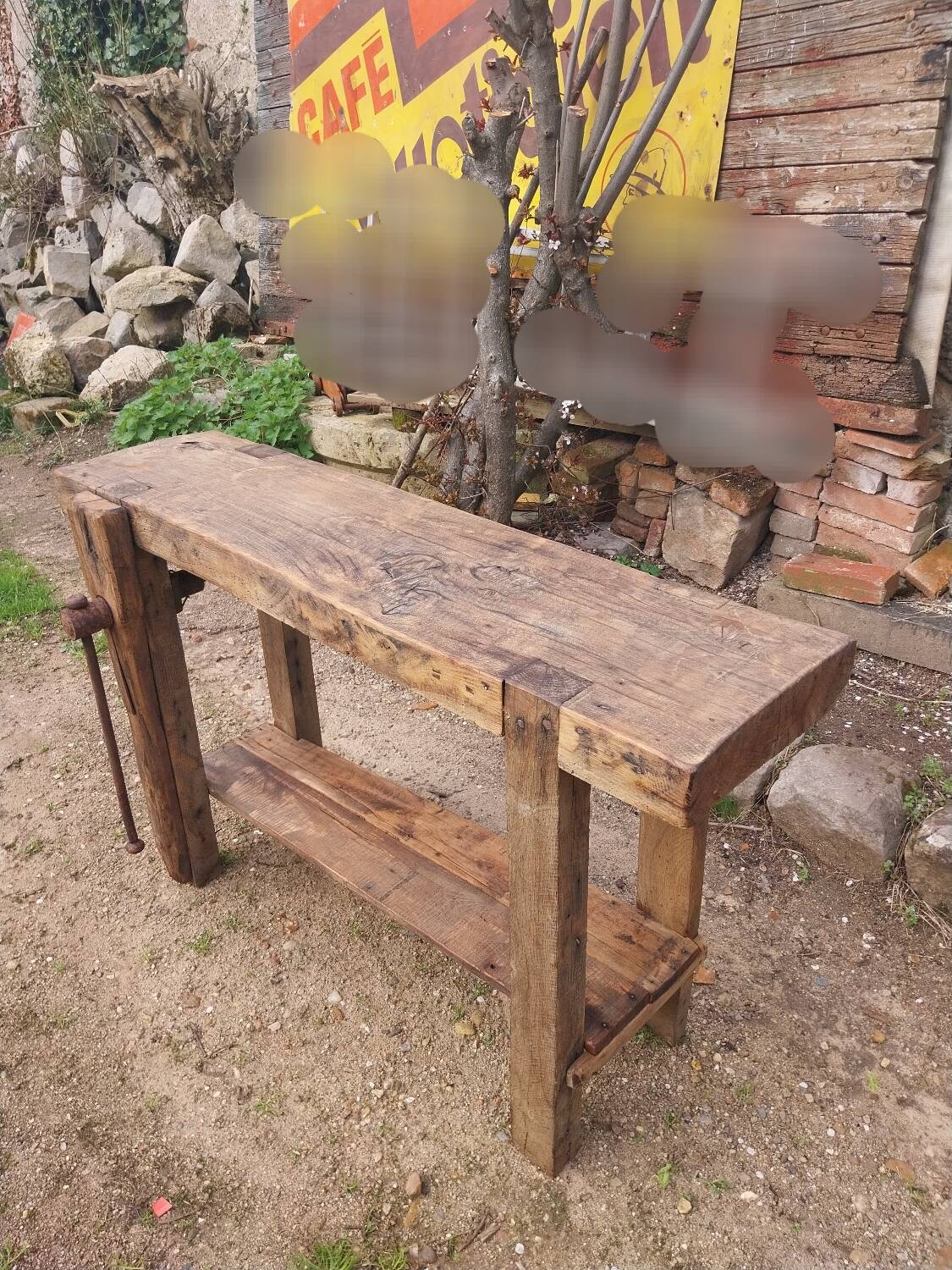 Wooden workbench