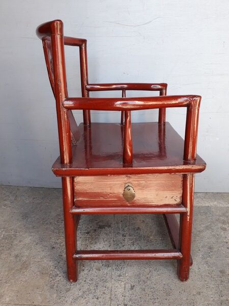 Chinese armchair / Asian solid wood 18th century