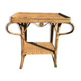 Table in bamboo and rattan