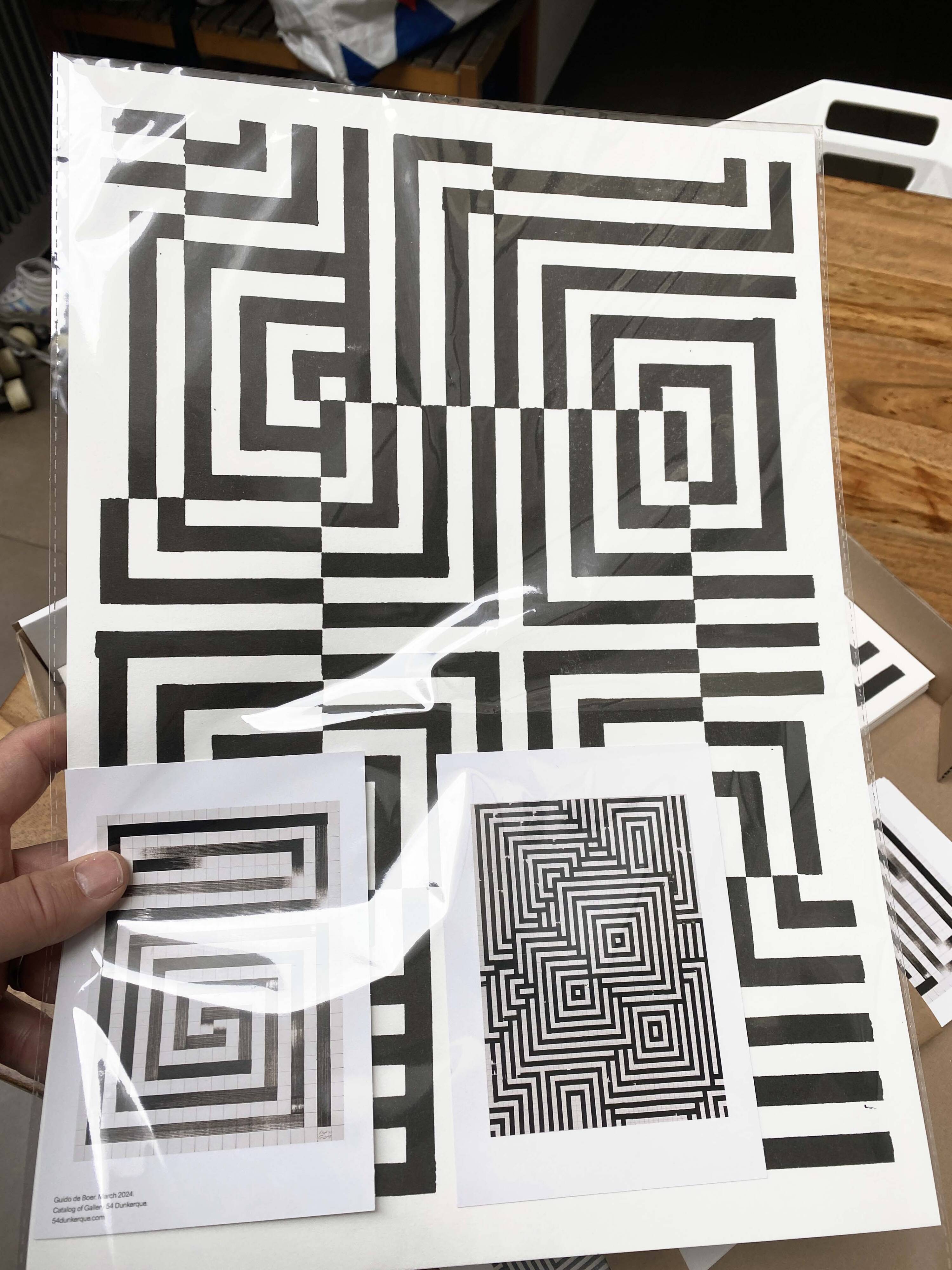 Risograph reproduction of 30 copies hand-signed by Guido de Boer. "Small Gray No. 3".