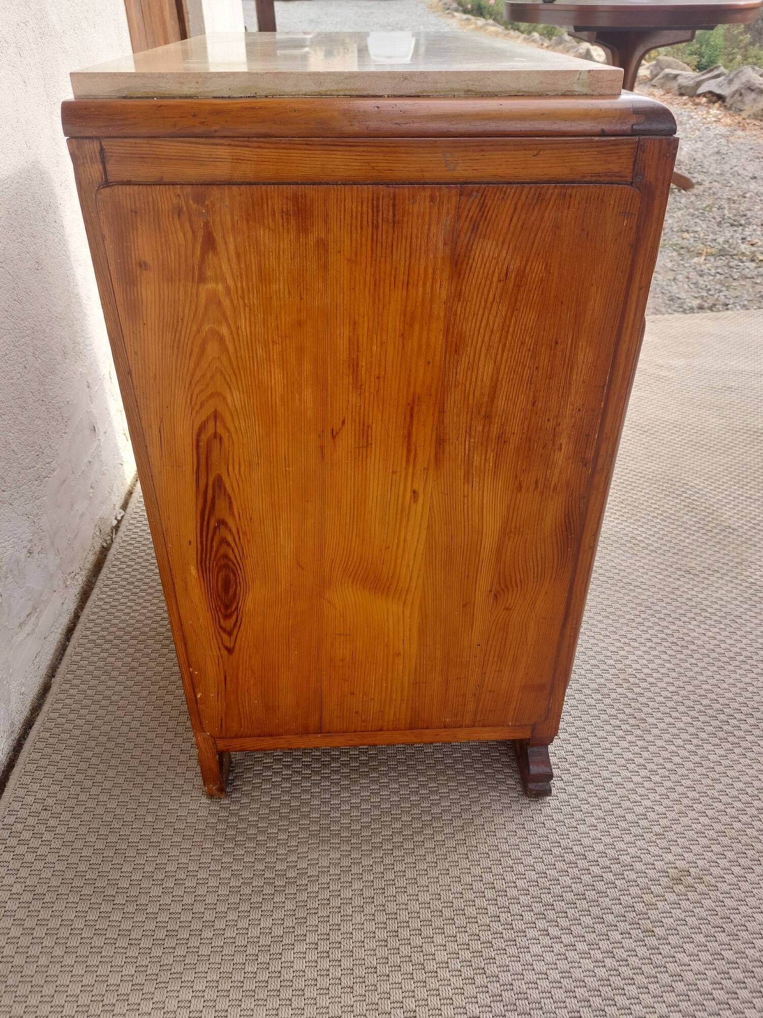 Mado buffet, marble top, vintage