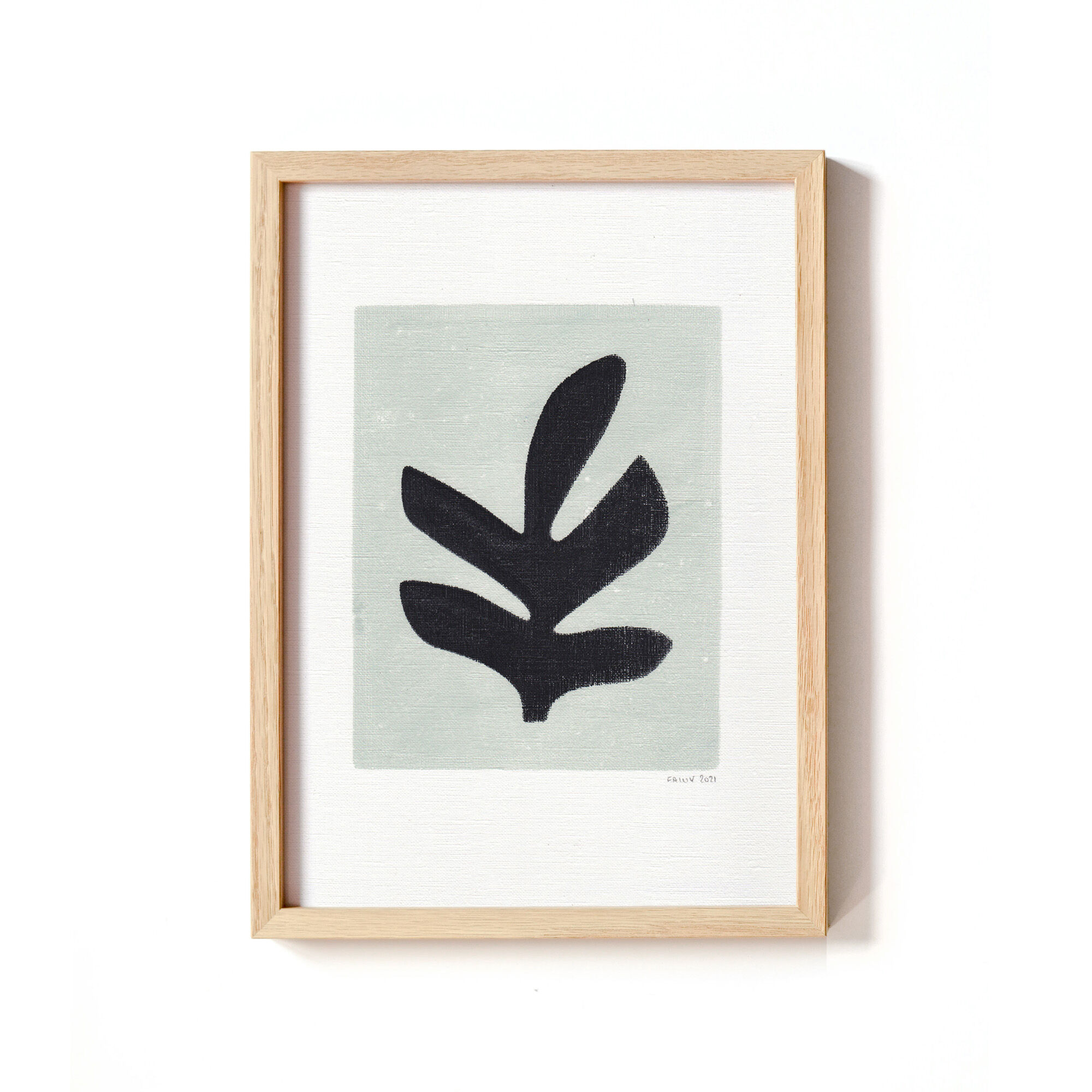Painting on paper illustration M451 signed Eawy